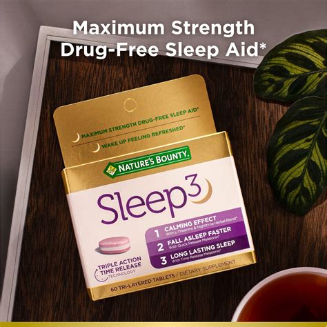 Snapklik.com : Natures Bounty Sleep3 Melatonin 10mg, Maximum Strength ...