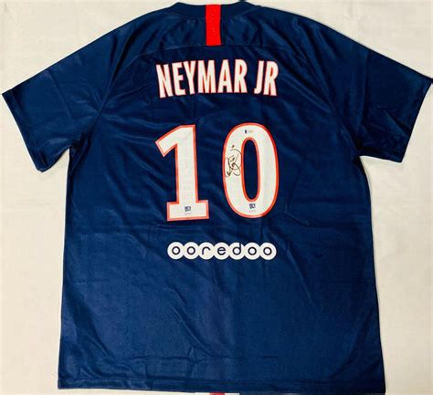 Neymar Jr. Autographed Signed Paris Saint-Germain Psg Jersey Beckett Loa