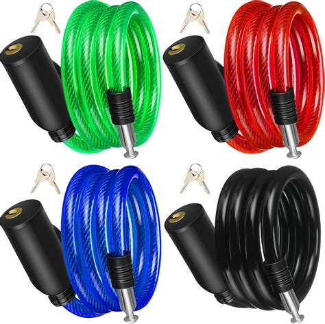Amazon.com : 10 Pcs Anti Theft Bike Lock Secure Bike Lock Cables with ...