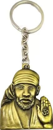 Electro Factory Premium Gold Metal Two Sided Sai Baba Key Chain Price ...
