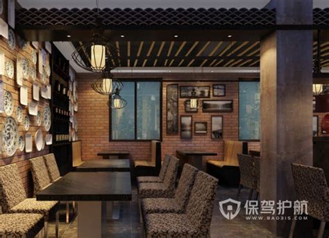 6万元餐饮空间80平米装修案例_效果图 - 餐饮店设计 - 设计本