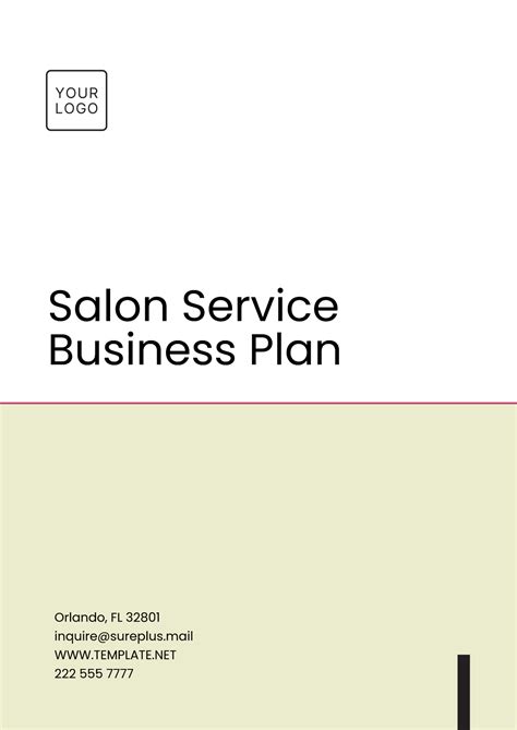 Hair Salon Business Plan Template 的图像结果
