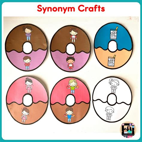 Antonyms & Synonyms craft Bundle | Opposites Center Activities | Made ...