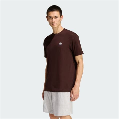 adidas Trefoil Essentials Tee - Brown | adidas India