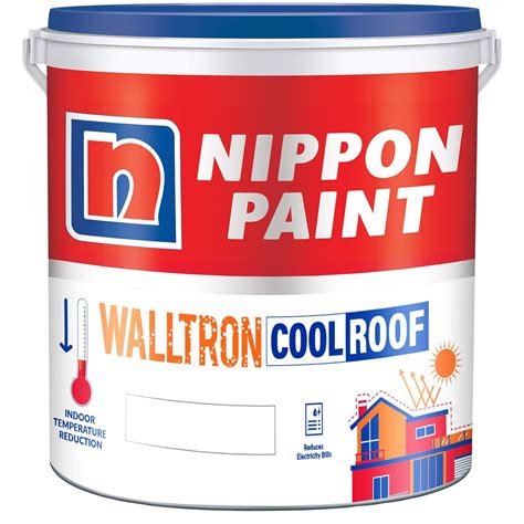 Nippon Paint Walltron- Summer Cool Roof | 30% Extra | 13 Kg |10 Litre ...