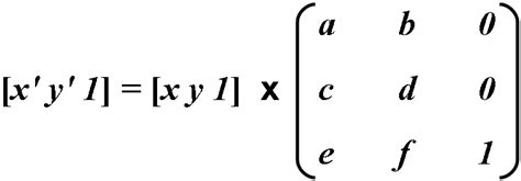 Image result for Transformation Matrix Notation