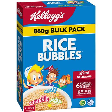 Kellogg's Rice Bubbles Puffed Rice Breakfast Cereal 860g | Woolworths