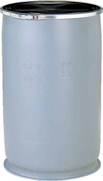 三甲 プラスチックドラムオープン PDO 110L-1 グレー 5.2kg 容量110L 超高分子量PE 開口部内径φ445mm｜【物流マルシェ】