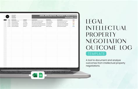 Legal Intellectual Property Negotiation Outcome Log Template in Google ...