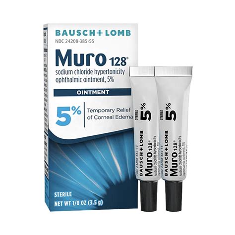 Muro 128 Sodium Chloride Ointment Twin Pack for Edema Relief