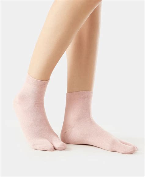 Buy Compact Cotton Stretch Toe Socks with StayFresh Treatment - Pale ...