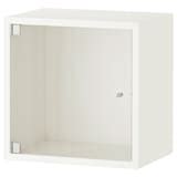 EKET wall cabinet with glass door, white, 35x25x35 cm (133/4x97/8x133/4 ...