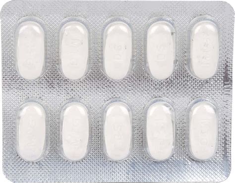 Metlong Ds 1000 MG Tablet (10): Uses, Side Effects, Price & Dosage ...