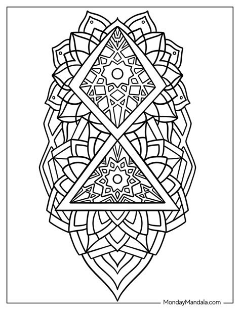 Geometric Design Coloring Pages Printable