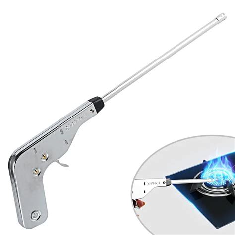 ولاعة غاز على شكل مسدس، ولاعة كهربائية لموقد المطبخ، مصنوعة من الفولاذ Gas Lighter Gun Shape Electric Lighter for Kitchen Stove Steel