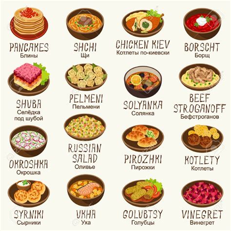 Russian Cuisine Infographic