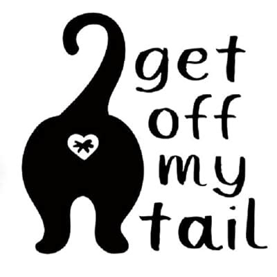 SixtyTwo24 Get Off My Tail Cat Sticker 5 Decal India | Ubuy