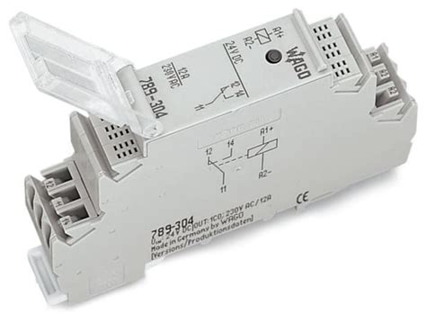 789-520 WAGO | WAGO 789 Series Relay Module, DIN Rail Mount, 24V ac ...