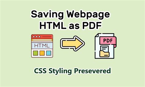 How to Convert Web Page to PDF 的图像结果