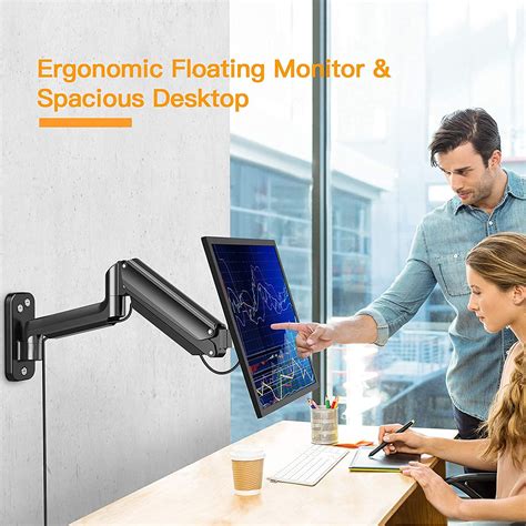 Buy ErGear Monitor Wall Mount Bracket for 13 to 42 Inch Screens, Gas ...