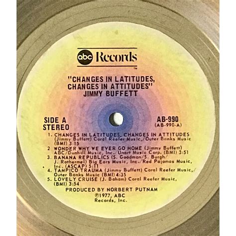 musicgoldmine.com - Jimmy Buffett Changes In Latitudes Changes In ...