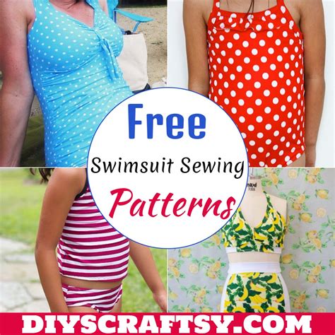 14 Free Swimsuit Sewing Patterns For Beach Trips - DIYsCraftsy