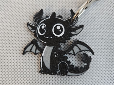 Black Dragon Keychain by Prime Layers - MakerWorld