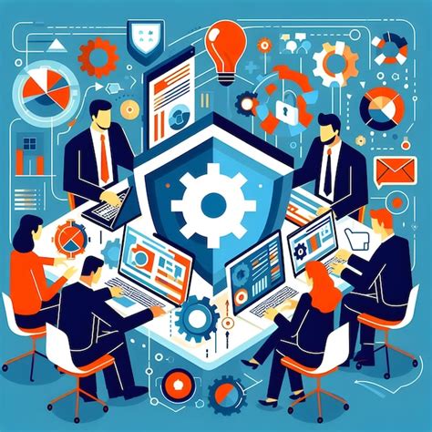 IT Team Vector Image 的图像结果