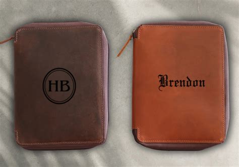 Engraved Leather Portfolio for Men/women Monogrammed Leather Portfolio ...