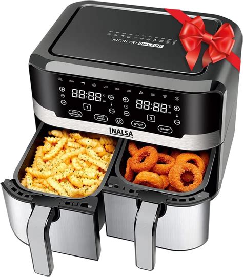 PHILIPS Air Fryer NA352/00 with Rapid Air Technology, 9L capacity, Dual ...