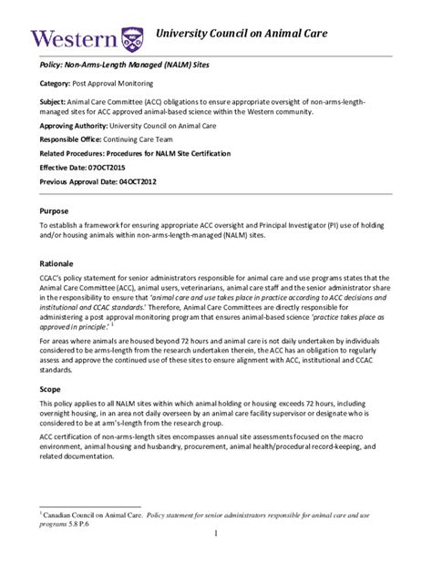 Fillable Online Suggested Policy for Invasive Protocols on Non-Rodent ...