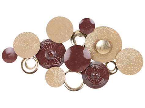 Wall Decor BROMINE Metal 69 cm Gold | Beliani.co.uk