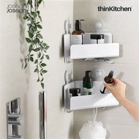 Buy Joseph Joseph Easystore Corner Shower Shelf Set Of 2 White Online ...