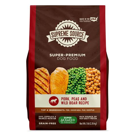 Supreme Source Grain-Free Dry Dog Food with Pork, Wild Boar, Peas ...
