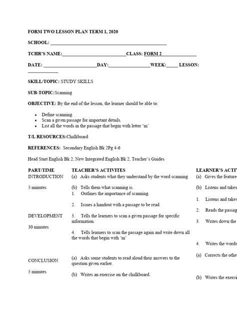 Image result for English Form 2 Lesson