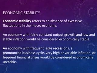 Image result for Economic Stability Definition