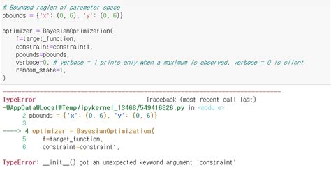 Image result for Bayesian Optimization Constraint Python