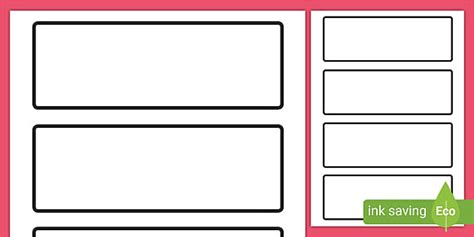 Blank Tote Tray Labels