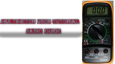 Image result for Basic Multimeter Tutorial