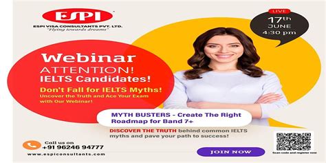 Register Now for Our Free IELTS Webinar, ESPI Visa Consultants ...
