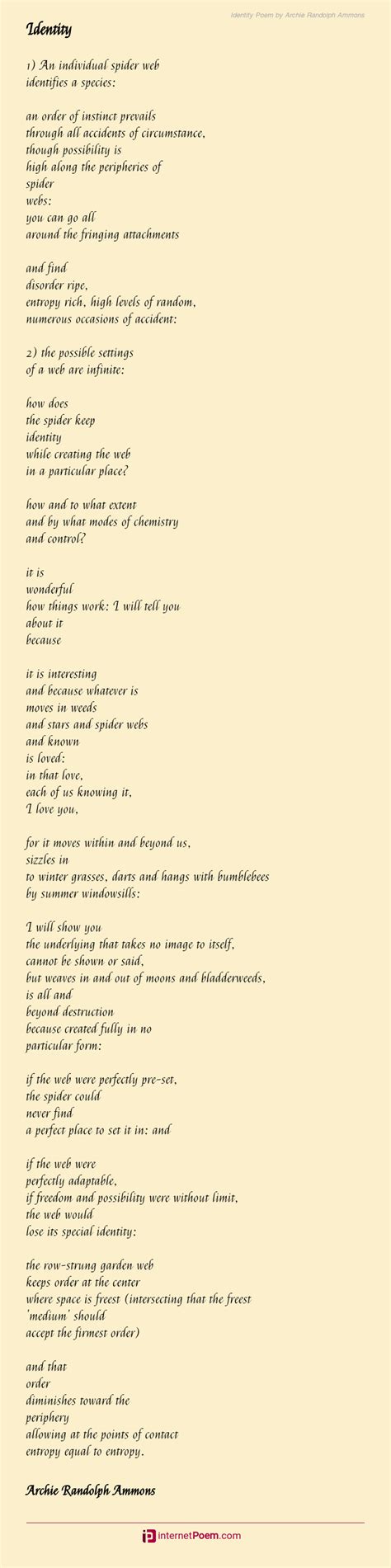 Identity Poem Examples 的图像结果