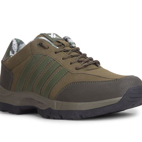 Buy Leap7x Casual Olive Green Lacing Shoes For Mens By Liberty