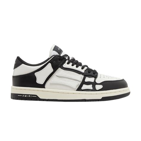 Amiri Skel Top Low Black White Price in India | Culture Circle