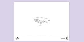 Table Cloth Colouring Sheet (teacher made) - Twinkl