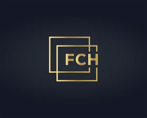 F C H Text typography logo design vector templates 16349947 Vector Art at Vecteezy