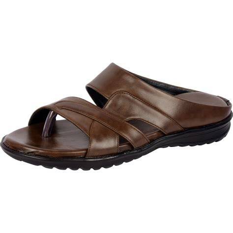 Vonzo Men Brown Slip on Chappal for Daily use: Buy Online at Low Prices ...