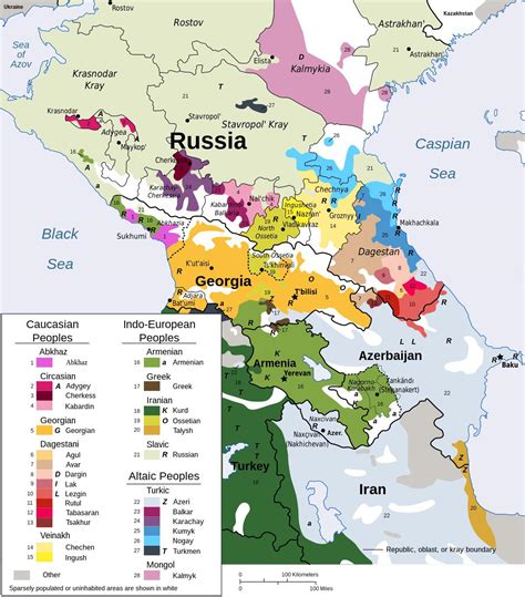 Ethnicities of Caucasus region : r/MapPorn