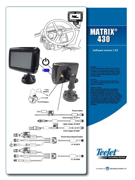 Image result for Teejet Matrix 430 Setup