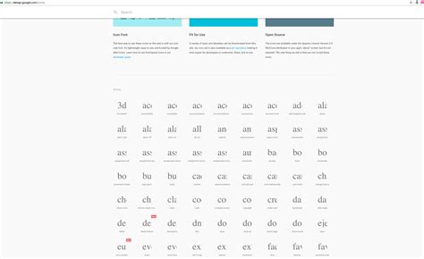 Google Material Design Icon Font at Vectorified.com | Collection of ...