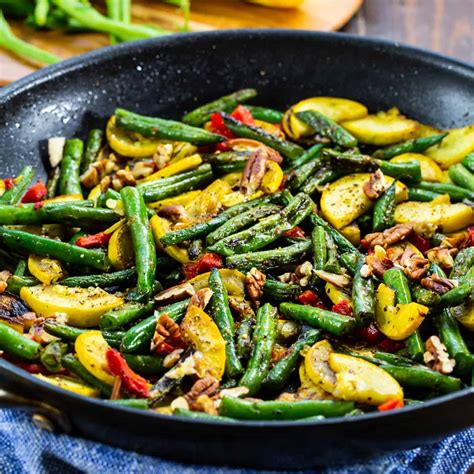 Green Bean and Yellow Squash Saute - Skinny Southern Recipes